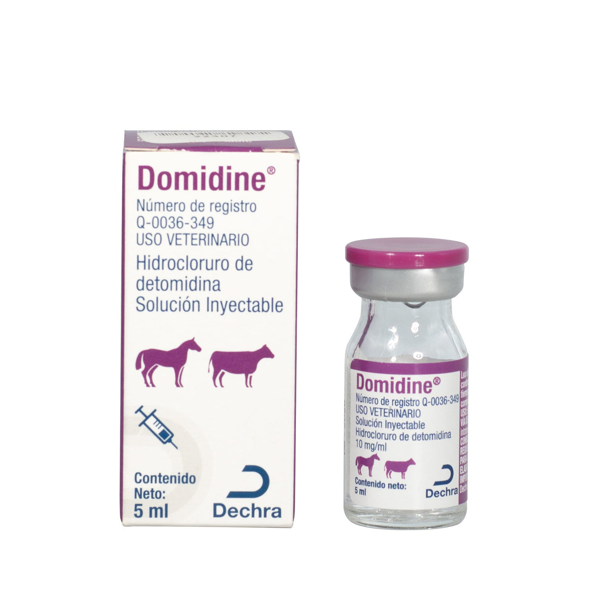 DOMIDINE 5 ML (HIDROCLORURO DE DETOMIDINA 10 mg/ml) (Rx)