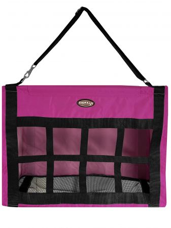 SHOWMAN HEAVY DUTY CORDURA HAY FEEDER WITH BAR TOP (BOLSA DE ZACATE)