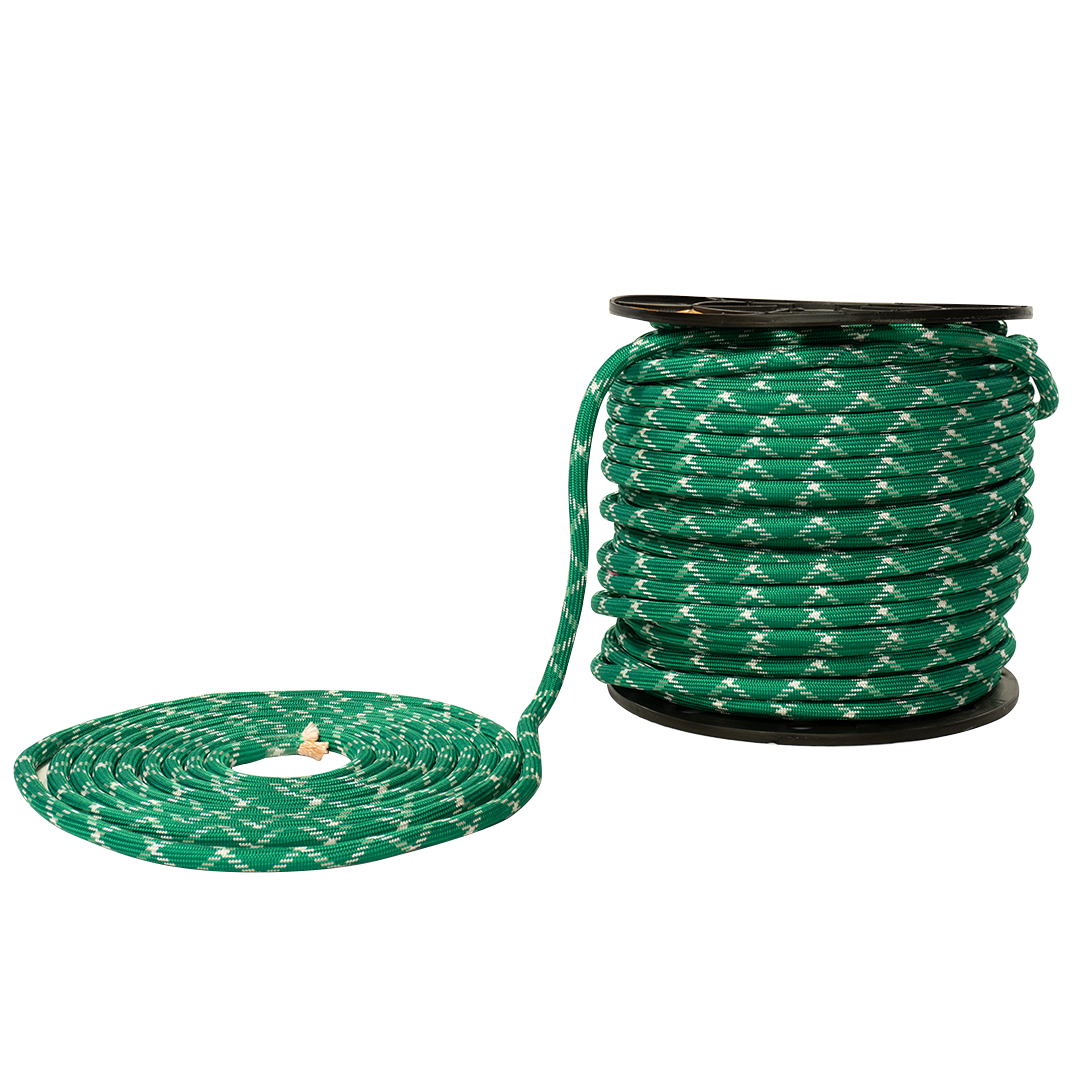Soga diamante suave Elvontek 1/2 VERDE/BLANCO - carrete y rollo