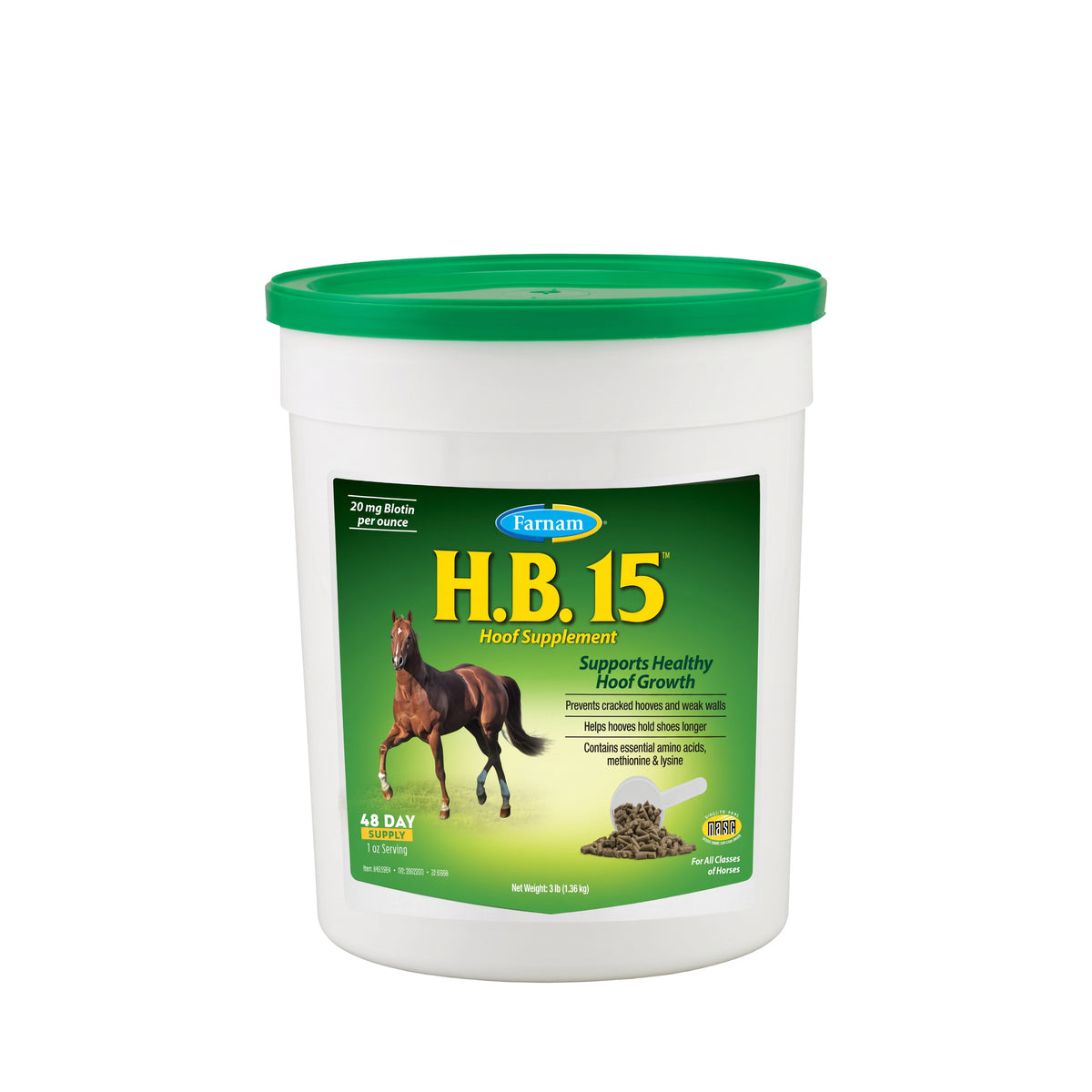 H.B. 15 HOOF SUPPLEMENT 3 LB (SUPLEMENTO PARA CASCOS)