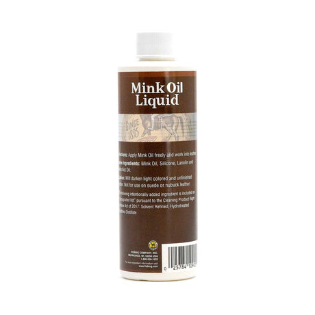 FIEBINGS MINK OIL LIQUID ( ACEITE DE VISÓN Y PATA DE BUEY LIQUIDO) 8 OZ