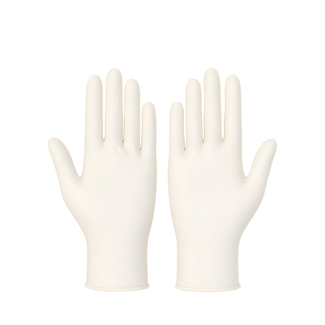 GUANTE AMBIDERM LATEX BLANCO CON 10 PIEZAS