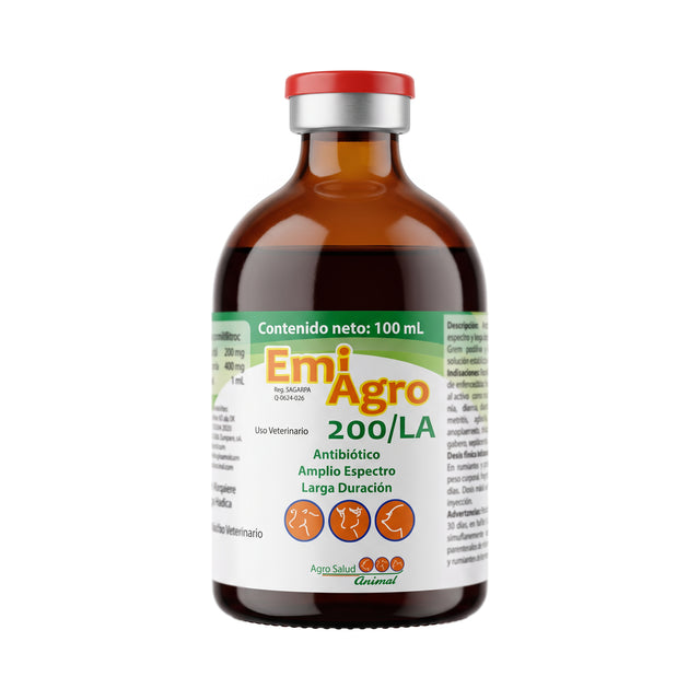 EMI AGRO 200/LA (OXITETRACICLINA 200 MG Y POLIVINILPIRROLIDONA 400MG)