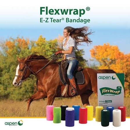FlexWrap E-Z Tear Aspen, venda cohesiva de 4 pulgadas