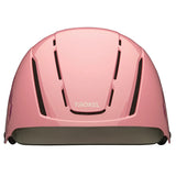 Casco de equitación Troxel Spirit Skydream rosa, vista frontal superior con las ventilas