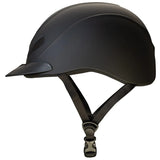 Casco de equitación Troxel Liberty negro Duratec, vista trasera de tres cuartos