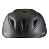 Casco de equitación Troxel Youngster negro, vista frontal con las ventilas