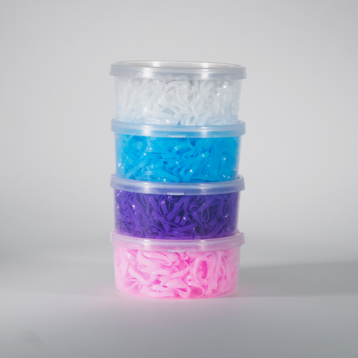 SHOWMAN LIGAS DE SILICON PARA TRENZAR CRINES Y COLA CON 450 LIGAS