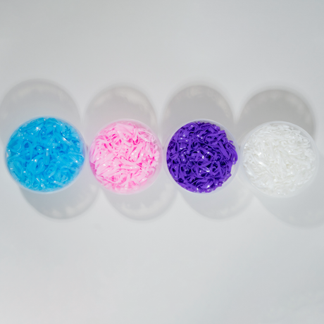 SHOWMAN LIGAS DE SILICON PARA TRENZAR CRINES Y COLA CON 450 LIGAS