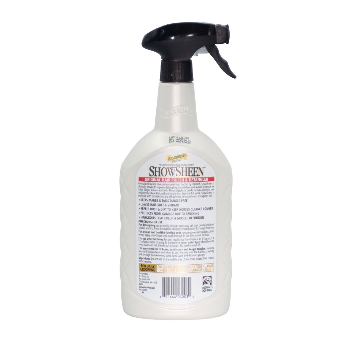 SHOWSHEEN POLISH PARA CRINES & DESENRREDANTE ABSORBINE