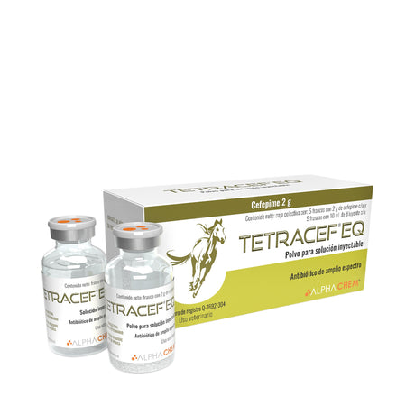 TETRACEF EQ 2 gr/10ml (CEFEPIME, CEFALOSPORINA DE 4A GENERACION) CAJA/5