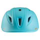 Casco de equitación Troxel Youngster verde azulado, vista frontal con las ventilas