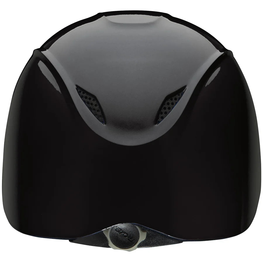 Casco de equitación Troxel Liberty negro liso, vista trasera