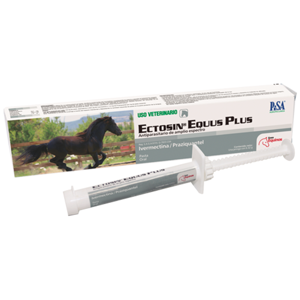 ECTOSIN EQUUS PLUS 6.82 GRMS PRAZIQUANTEL E IVERMECTINA DESPARASITANTE