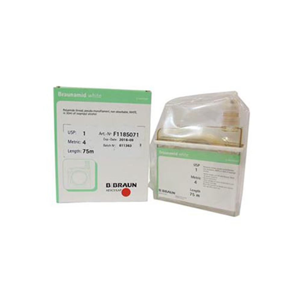 SUTURA #1 BRAUNAMID 75m TRENZADA SINTETICA