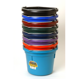 TINA LADO PLANO 20 QT FLAT BACK PLASTIC BUCKET AZUL MARINO P20FBNAVY6