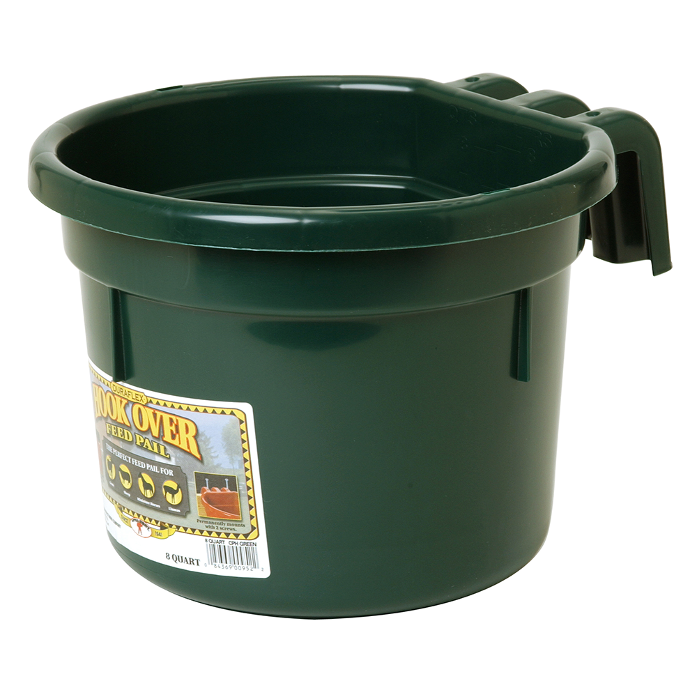 TINA DE PLASTICO 8 QT CON PESTAÑA VERDE CPHGREEN
