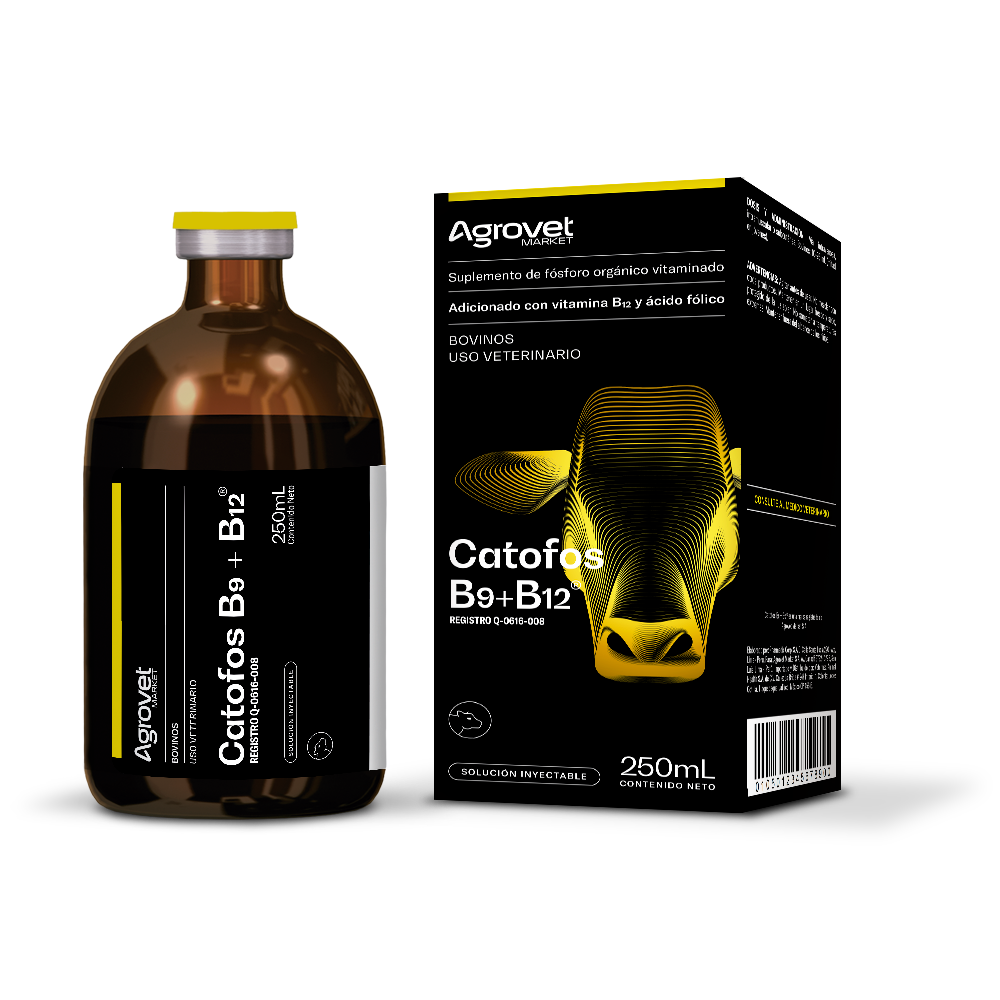 CATOFOS B9+B12 (Estimulante fósforo orgánico con vitaminas hematopoyéticas) 250 ml
