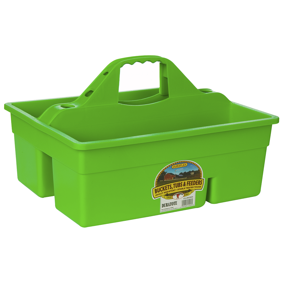 DURA TOTE BOX/CAJA PARA GROMMING COLOR LIME GREEN DT6LIMEGREEN