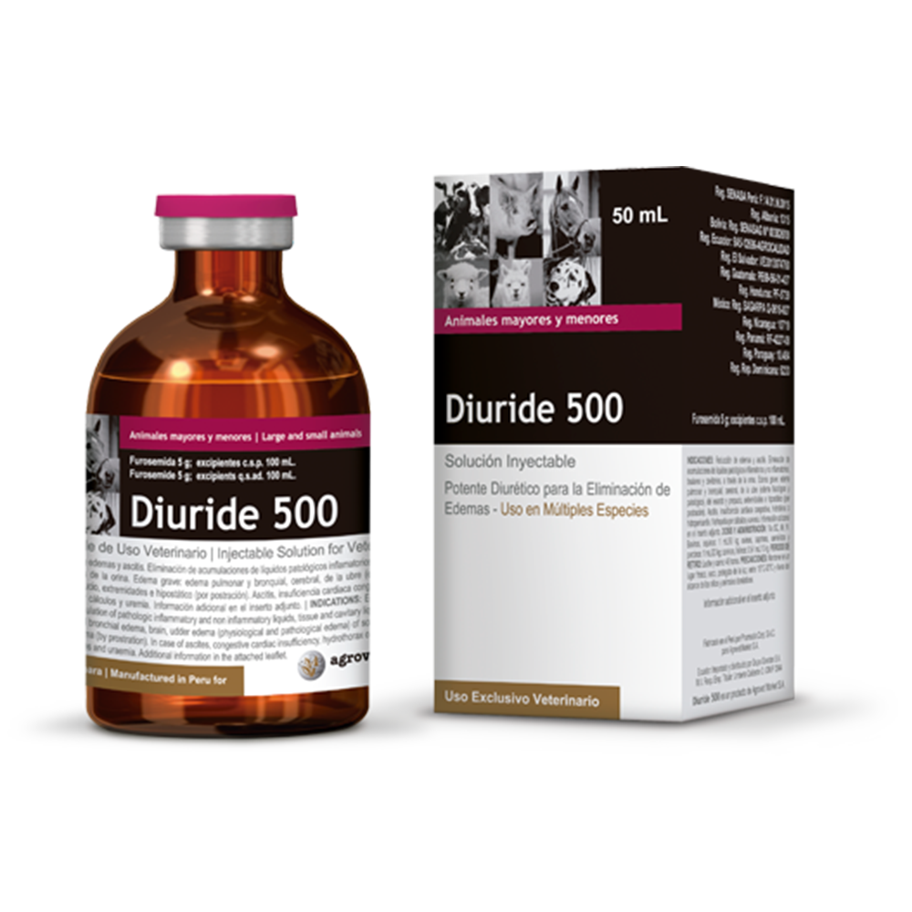 DIURIDE 500 (FUROSEMIDA 50 MG/ML)100 ML (RX)
