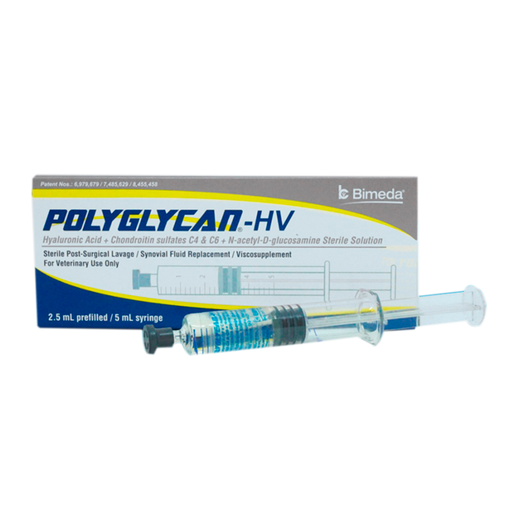 POLYGLYCAN H.V 2.5 ML (20 mg HA/250 mg Condritina/120 mg Glucosamina) (RX)