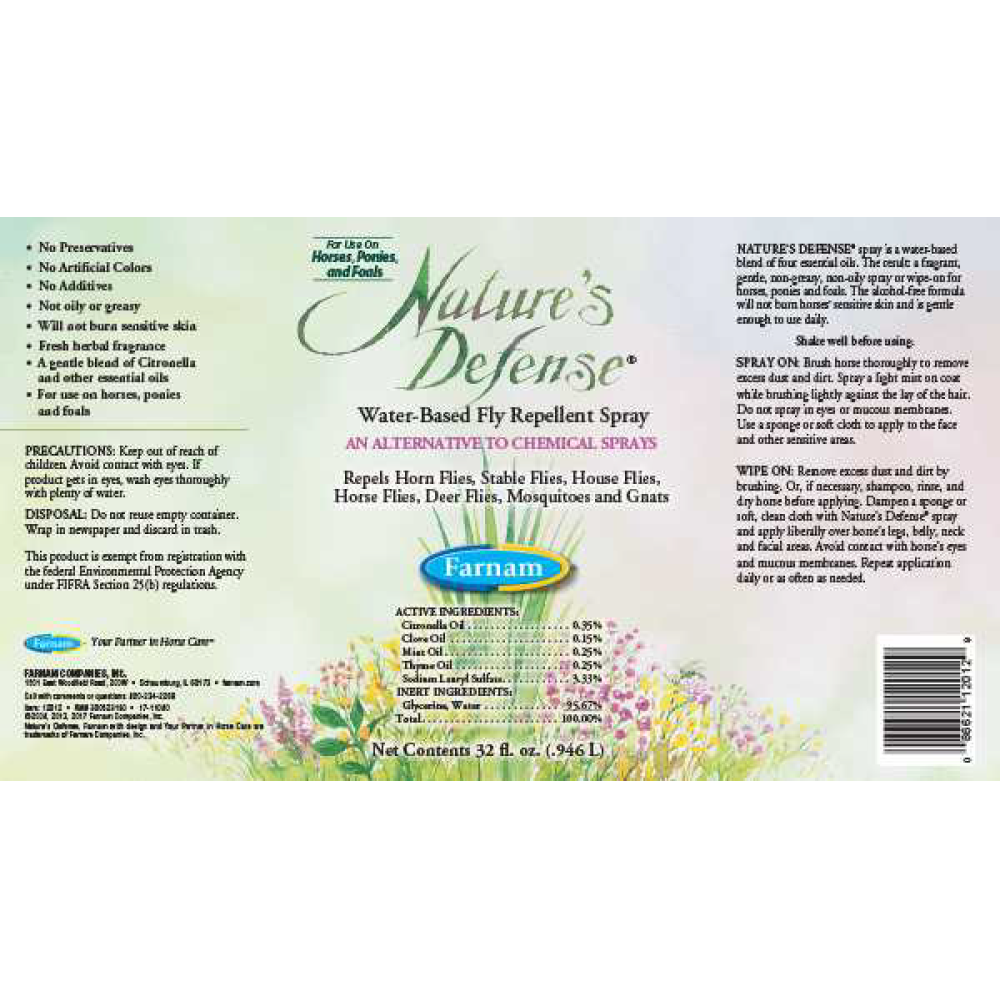 NATURES DEFENSE FLY SPRAY RTU+TS 32OZ