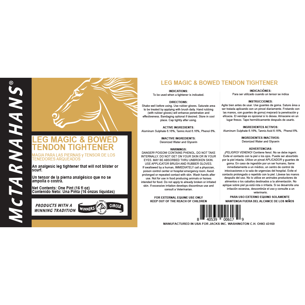 MCTARNAHANS LEG MAGIC & BOWED TENDON TIGHTENER 16 OZ