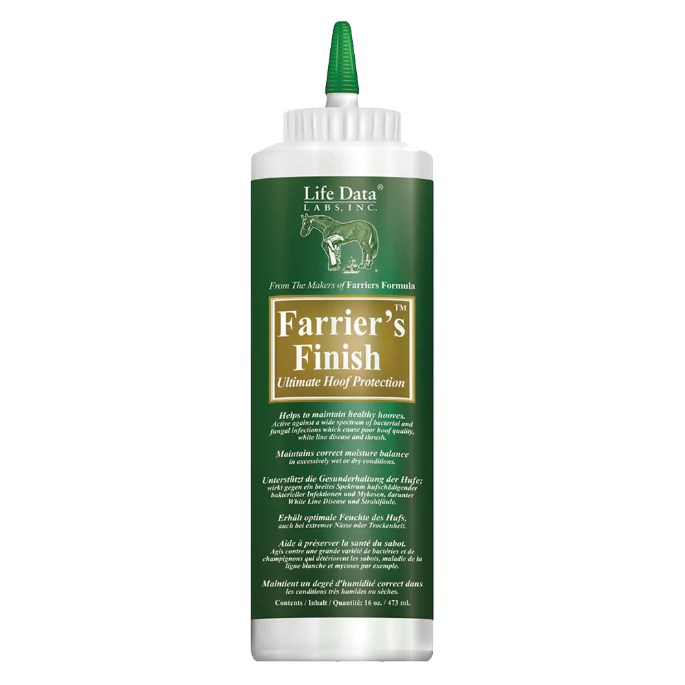 LIFE DATA FARRIERS FINISH (ACONDICIONADOR Y DESINFECTANTE DE CASCOS) 473 ML