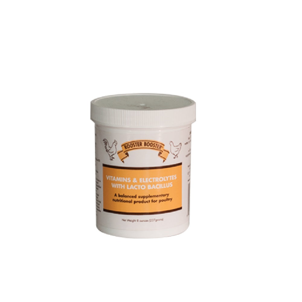 ROOSTER BOOSTER VITAMINS & ELECTROLYTES W/ LACTOBACILLUS 8 OZ